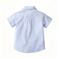 thumbnail image 4 of Boys Button Down Shirts Mandarin Collar Long Sleeve Button Tee Picnic Camp Kid Multi Solid Color Casual Top, 4 of 8
