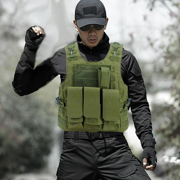 Chaleco táctico Plate Carrier Gear Chaqueta para hombres Mujeres Cola Chaleco de juego al aire libre