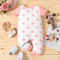 thumbnail image 3 of PatPat Cartoon Elephant Short-sleeve Jumpsuit for Baby Girl/Boy, 3 of 5