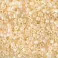 thumbnail image 2 of Miyuki Delica Seed Beads – Size 11/0 (1.6 mm), DB1287, Matte Transparent Crystal Ivory Luster, 7.2 g, Approx. 1440 Beads, 2 of 7