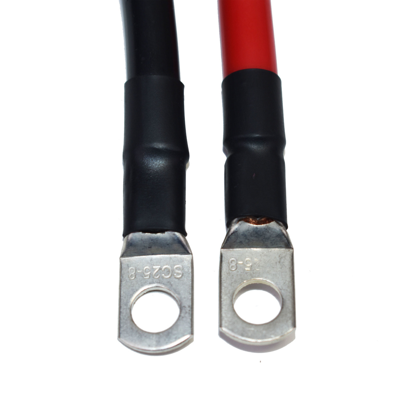 A-Team Performance Power Battery Cable 2 Foot 4 Gauge AWG Wire Set 5/16" M8