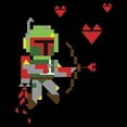 thumbnail image 2 of Boy's Star Wars Valentine's Day Boba Fett Cupid  Graphic Tee Black X Small, 2 of 5