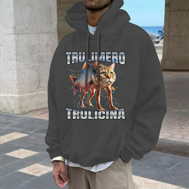 WILLBEST Sudaderas Navideñas para Hombre, Sudaderas Clásicas De Mitología China con Tela y Diseño Cómodos para Uso Informal. XXGrande