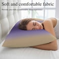 thumbnail image 5 of Purple Yellow Ombre Pillow Covers, Linen Long Throw Pillow Case, Farmhouse Modern Gradient Art Holiday Pillow Protector Decorative Cushion Cover for Living Room/Bedroom 20" x 30", 5 of 8