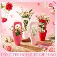 thumbnail image 3 of 96 Pcs Valentine's Day Floral Boxes Bulk with Handle Pink Red Flower Gift Bags Florist Gift Packaging Arrangements Bouquet Holder for Birthday Wedding Mother's Day Bridal Party Decor, 3 of 6
