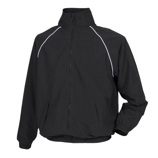 Tombo - Chaqueta entrenamiento deporte Modelo Teamsport Start Line hombre caballero (Negro/Ribete blanco)