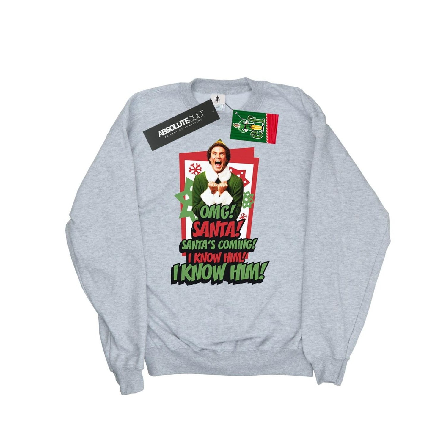 Elf Mens OMG Santa Sweatshirt