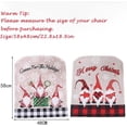 thumbnail image 3 of Funda para silla navideña Yjmei, 4 fundas para silla de Papá Noel, funda para silla navideña, funda para silla navideña para decoración de cenas navideñas, funda para silla extraíble, 3 of 4
