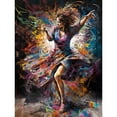 thumbnail image 1 of Woman Dancing to Dynamic Music Rhythm Unframed Wall Art Print Poster Home Decor Premium, 1 of 5