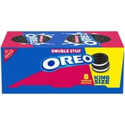 OREO Double Stuf Chocolate Sandwich Cookies, 10 King Size Snack Packs