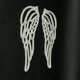 thumbnail image 6 of Zeckos Cast Iron Angel Wings Wall Sculpture White Set of Two, 6 of 7