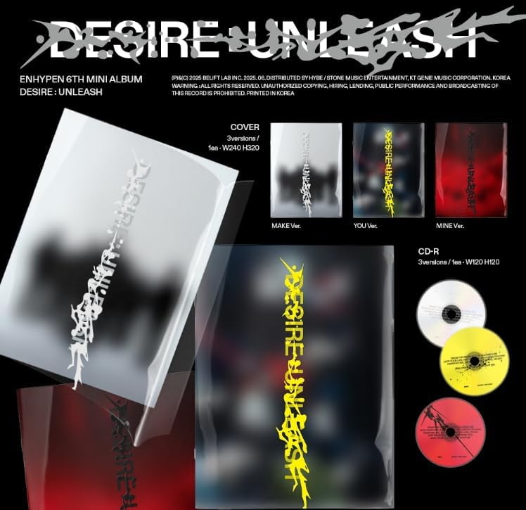 DESIRE : UNLEASH 6th Mini Album for ENHYPEN Photobook Ver (Make