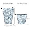 thumbnail image 2 of Lsque Nautical Theme Anchors Pattern Telescopic Pencil Bag Pen Holder Stationery Case, Stand-up Retractable Transformer Bag Organizer, 2 of 6