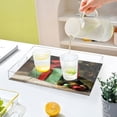 thumbnail image 6 of Acrylic Tray 15.7*11.8*1.9 Inch Transparent Tray Food Tray Tea Cup Tray Serving Trays Cosmetics Storage Kitchen Table Bathroom Sundry Storage Warm Christmas Gifts, 6 of 7