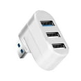thumbnail image 2 of MORESEC under $5 USB Hub, USB 2.0 Three Port Hub,7 Character Rotating Desktop Expander,Compact USB Splitter For Laptop,Plug Play Multi Device Connector,Data Transfer Peripheral Adapter, 2 of 7