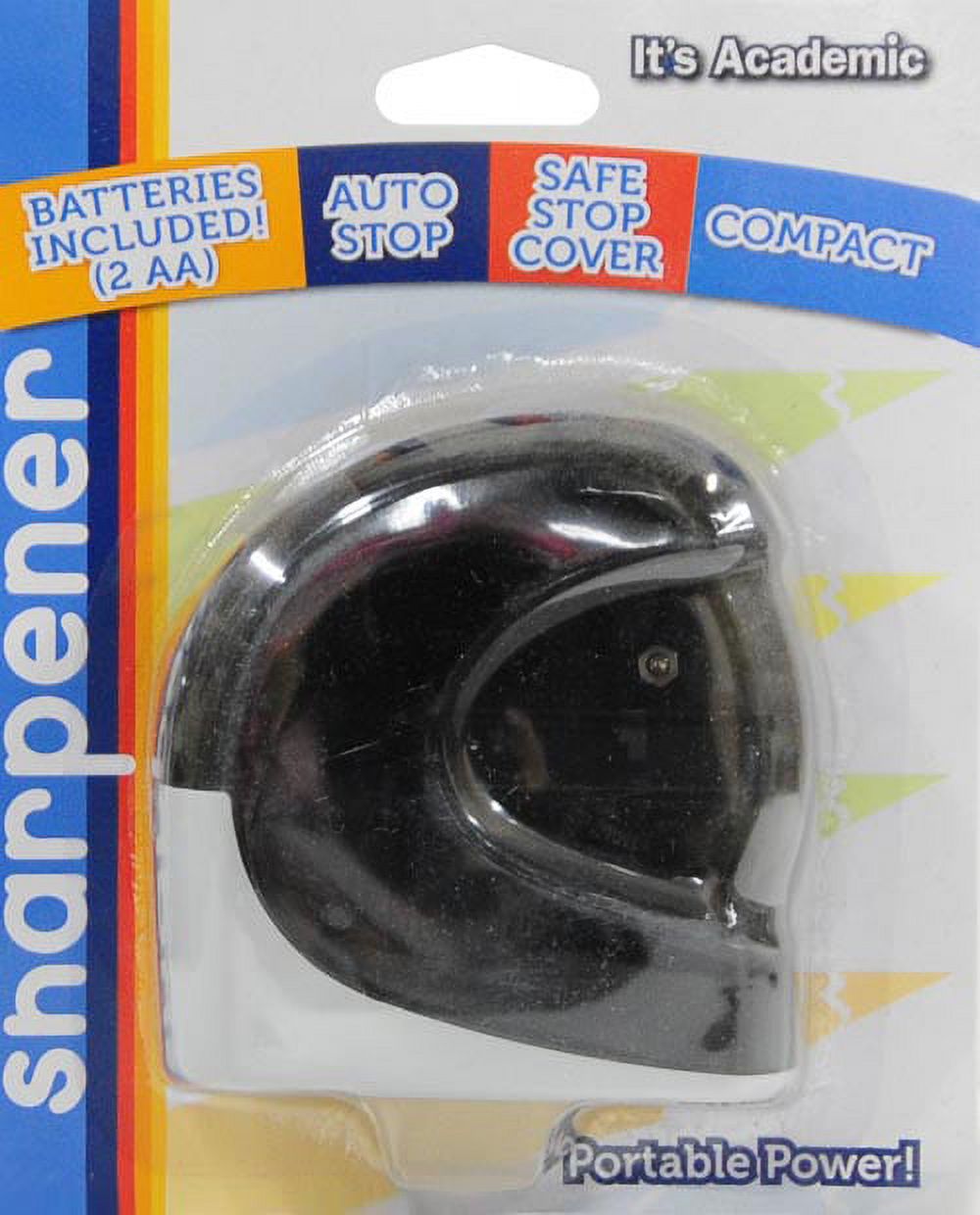 It's Academic Battery Operated Pencil Sharpener with 2 AA Batteries