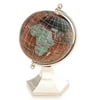 Kalifano Copper Amber 3-in. Gemstone Globe and Light Gold Contempo Stand