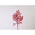 thumbnail image 1 of Winterland WL-PCK-18-LF-WH White Glittered Leaf Pick With Berries, 1 of 1