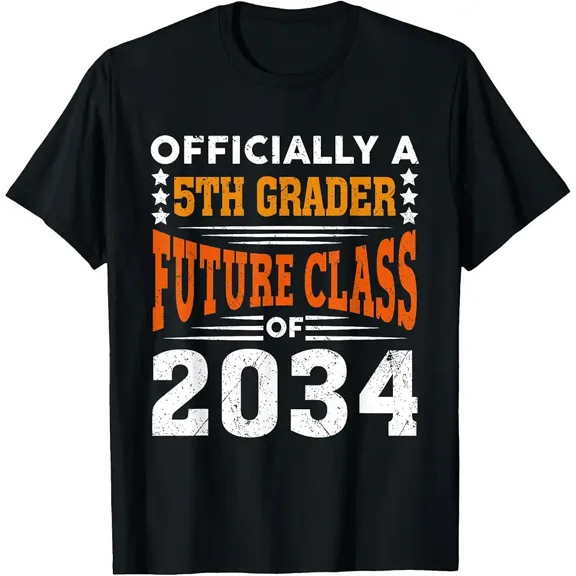 Officially a 5th Grader Future Class 2034 First Day Grade 5 T-Shirt
