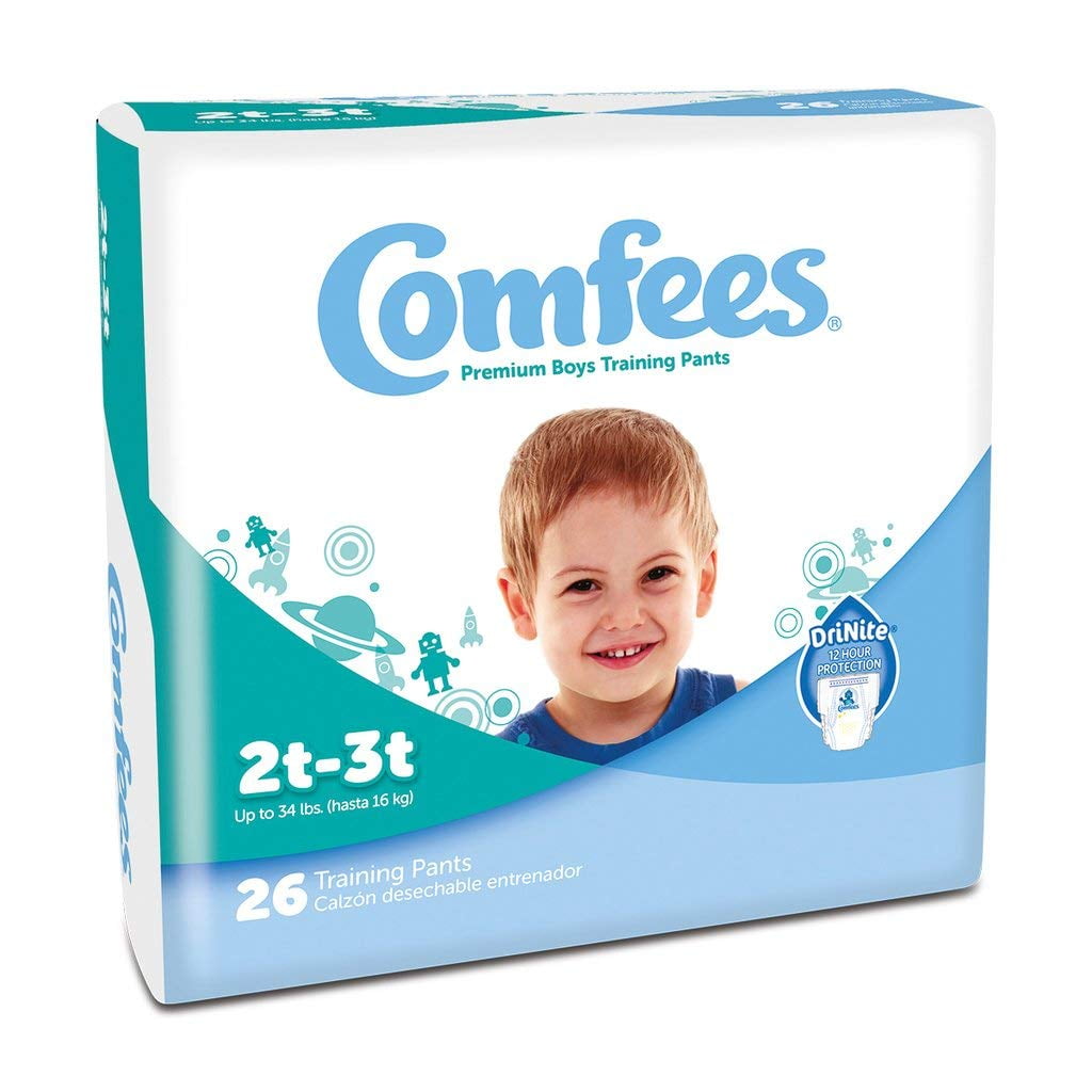 Comfees Disposable Boy Training Pants Stretchable 2T To 3T Up To 34 Lbs