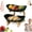 Green-2 Tier, variant on 3 Tier Countertop Fruit Basket Organizer, Oval Fruit Basket with Bamboo Stand, Tiered Fruit Bowl for Kitchen Countertop, Space-Saving Organizer