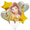 colo1, variant on 5 Pcs Belle Princess Aluminum Foil Balloons Set for Birthday Decoration Theme Celebration