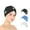 Black-White-Blue, variant on HALLEY Cotton Hair Towel Wrap – 3 Packs Super Absorbent, Anti Frizz Fast Drying Hair Towel for Curly Long Thick Hair – Hair Turbans for Wet Hair with Button – Hair Plopping Towel (White)