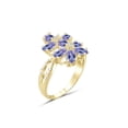 thumbnail image 2 of JewelersClub 2.00 Carat T.G.W. Tanzanite And White Diamond Accent 14K Gold Over Silver Ring, 2 of 4