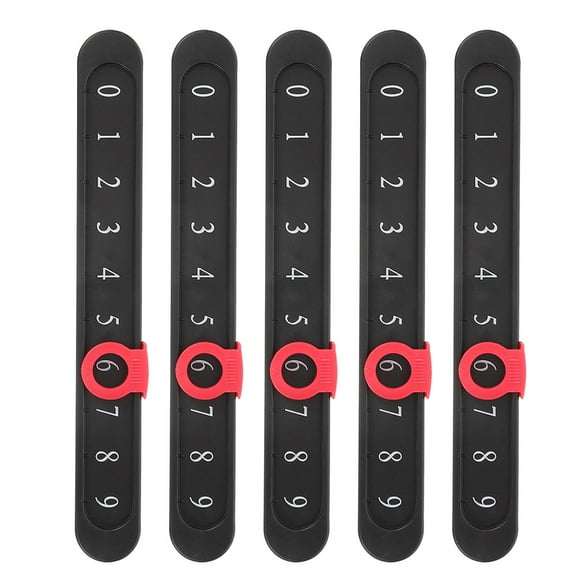 KAKOWELY 5 minimarcadores de mesa portátiles de plástico para futbolín, billar y tenis.