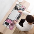 thumbnail image 3 of Long Mouse Pads for Desk,Pioneer Flower Floral Print Pattern Desk Mats on Top Of Desks, Desk Mouse Pad Extra Large with 3mm Non-Slip Base and Stitched Edge for Gaming,Office,Work,Home 31.5"x11.8", 3 of 6
