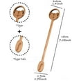 thumbnail image 2 of ABCISI Wooden Tea Spoons Coffee Spoon, Wooden Animal and Plant Shaped, 6 Pack Long Handle Coffee Mixing Honey Spoons for Kitchen Stirring Coffee Beverages Dessert (Tiger Design), 2 of 13