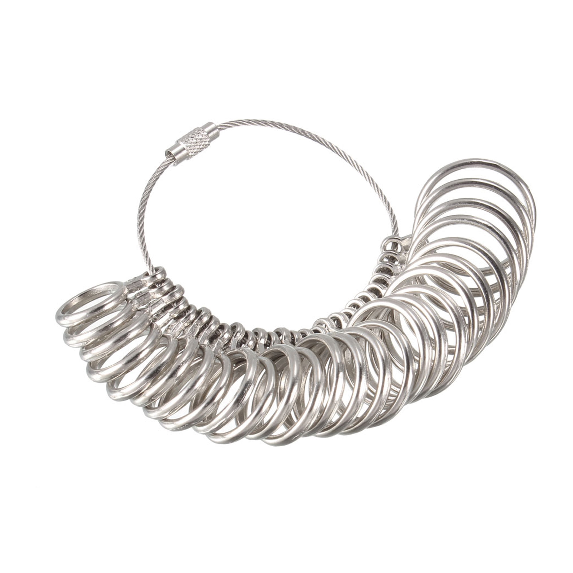 Uxcell Uxcell Finger Ring Sizer Gauge Set Circle Models US 013 Zinc