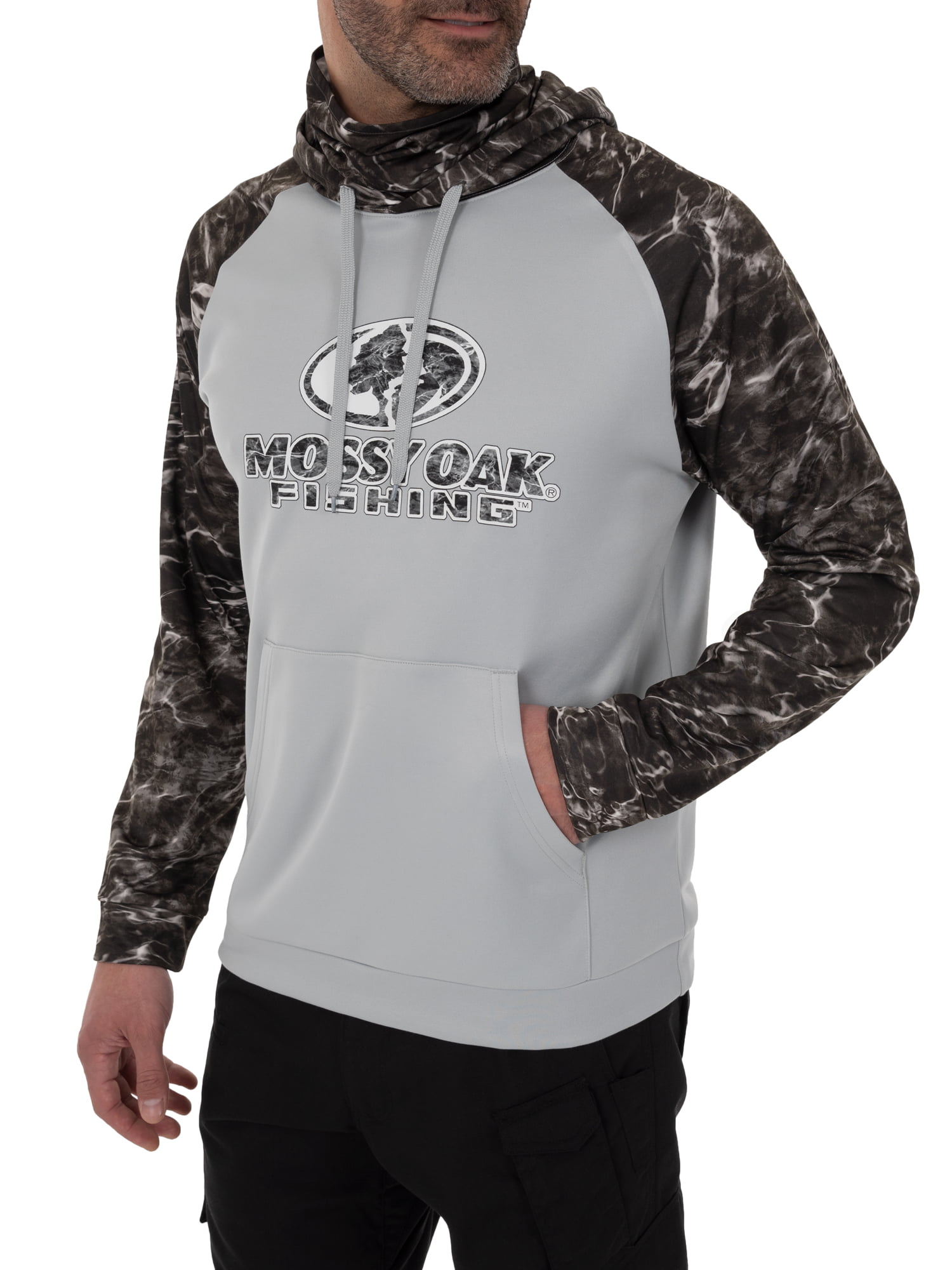 Boys Mossy Oak Fishing Water Surface Logo Graphic Hoodie, Boy's, Size:  Medium, Med Grey - Yahoo Shopping