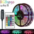thumbnail image 2 of Lumières Led 20m Bluetooth Rgb Lumières Led Ruban Lumineux avec Télécommande 44 Touches Synchronisation Musicale Changement de Couleur Bande d'Humeur Led, 2 of 5
