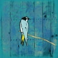 thumbnail image 2 of Grey, Jace 15x15 White Modern Wood Framed Museum Art Print Titled - Blue Hue Bird 2, 2 of 4