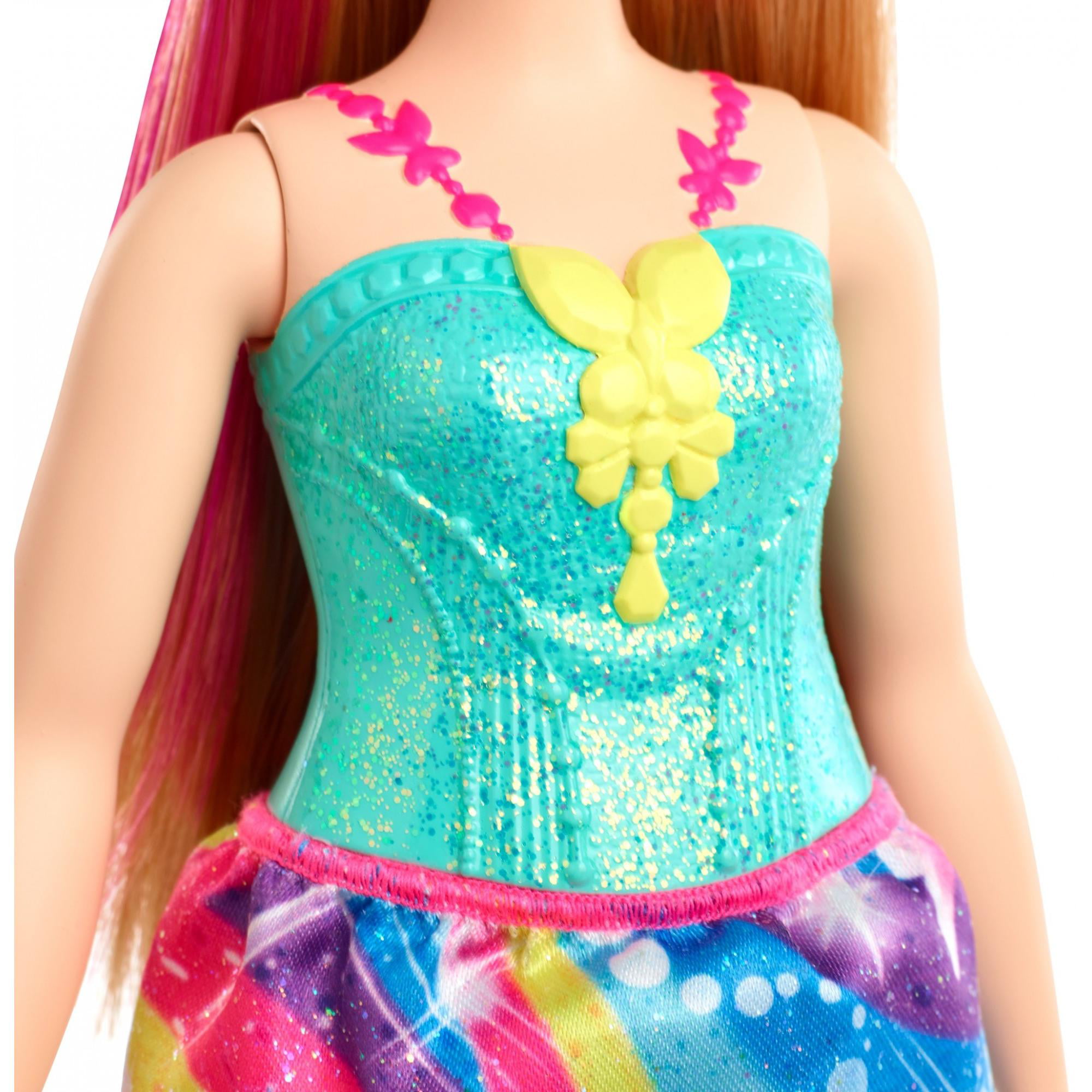 Barbie Dreamtopia Principessa Bionda Con Ciocca Rosa GJK16 MATTEL -  GJK12-GJK16