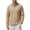Khaki, variant on Men Long Sleeve Cable Jacquard Textured Shirt Lapel Collar Two Button Placket Regular Fit Wrinkle Free Resort Outdoor Daily Casual Pullover White S