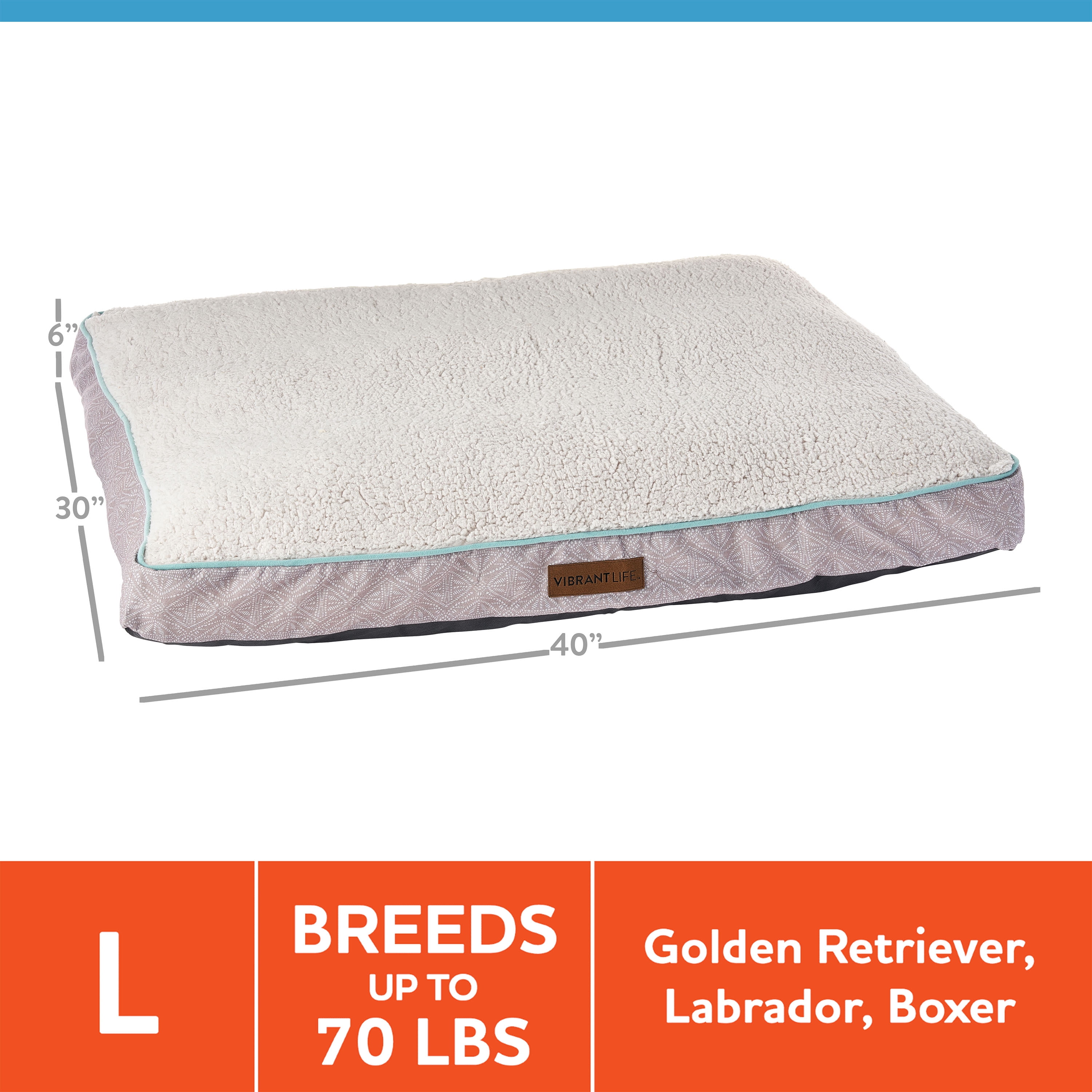vibrant life therapeutic pet bed large