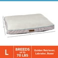 Vibrant Life Large Therapeutic Dog Bed, Gray