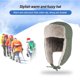 thumbnail image 4 of Inteprter Sombrero de bombardero de invierno para hombres y mujeres, casco cálido con forro de felpa para exteriores, gorro grueso para mantener Suministros térmicos Verde, 4 of 6