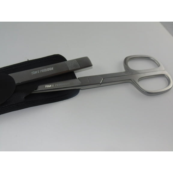 Office Shear and Letter Opener in Leather Sheath 9"