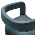 thumbnail image 6 of Winslow Performance Velvet Barrel Accent Chair in Cadet Blue, 6 of 10