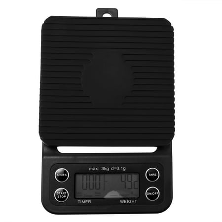 

3kg/0.1g High Precision Coffee Scale with Blue/Green Backlight Digital Coffee Scale with Timer for Home Bakery Coffee House