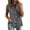 Gray#19, variant on Women Sleeveless Blazers Cotton Linen Cardigan Casual Business Work Vest Lightweight Button Down Notch Collar Top Khaki L