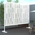 thumbnail image 2 of Lirago Shine Decorative Screen White 76"H x 47.2"L x 15.15"W, 2 of 6