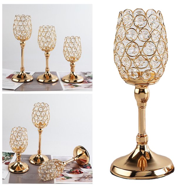 Candelero de cristal para candeliere para decorativos Adorno , M M Soledad Candelero