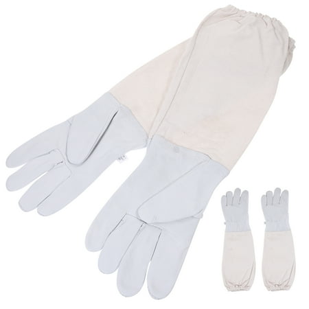 

Sheepskin Mittens Mens Work Gloves Beekeeping Protective Set Household Man