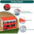 thumbnail image 4 of Chicken Nesting Boxes - 8 Compartments Metal Hen Laying Boxes With Lockable Lid,Laying Boxes for Hens & for Egg Collection & Protection - Protect Eggs, 4 of 8