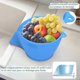 thumbnail image 3 of Drain basket, silicone filter bowl vegetable washing basket, high temperature resistant silicone fruit strainer, kitchen gadgets, small colander, mult, 3 of 5