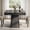 Black, variant on DRLOVELY Square Dining Table, 31.5 Inch Kitchen Table for 4, Natural Wood Table with Pedestal Base and Thick Top, Walnut